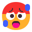 Hot Face Flat icon