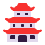 Japanese Castle Flat icon