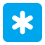 Keycap Asterisk Flat icon