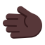 Leftwards Hand Flat Dark icon
