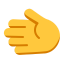 Leftwards Hand Flat Default icon