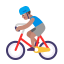 Man Biking Flat Medium icon