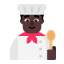 Man Cook Flat Dark icon