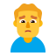 Man Frowning Flat Default icon
