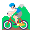 Man Mountain Biking Flat Light icon