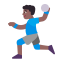 Man Playing Handball Flat Medium Dark icon