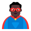 Man Superhero Flat Dark icon