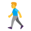 Man Walking Flat Default icon