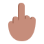 Middle Finger Flat Medium icon