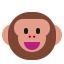 Monkey Face Flat icon