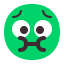 Nauseated Face Flat icon