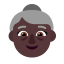 Old Woman Flat Dark icon