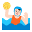Person Playing Water Polo Flat Light icon