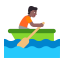 Person Rowing Boat Flat Medium Dark icon