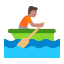 Person Rowing Boat Flat Medium icon