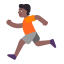 Person Running Flat Medium Dark icon