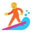Person Surfing Flat Default icon