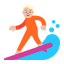 Person Surfing Flat Medium Light icon