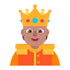 Person With Crown Flat Medium icon