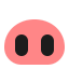 Pig Nose Flat icon