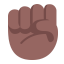 Raised Fist Flat Medium Dark icon