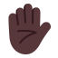 Raised Hand Flat Dark icon
