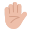 Raised Hand Flat Medium Light icon