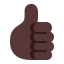 Thumbs Up Flat Dark icon