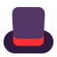 Top Hat Flat icon