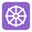 Wheel Of Dharma Flat icon