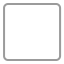 White Large Square Flat icon