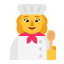 Woman Cook Flat Default icon