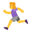 Woman Running Flat Default icon