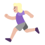 Woman Running Flat Medium Light icon