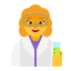 Woman Scientist Flat Default icon