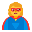 Woman Superhero Flat Default icon