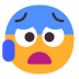 Anxious-Face-With-Sweat-Flat icon