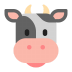 Cow-Face-Flat icon