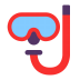 Diving-Mask-Flat icon