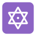 Dotted-Six-Pointed-Star-Flat icon