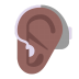 Ear-With-Hearing-Aid-Flat-Medium-Dark icon