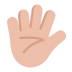 Hand-With-Fingers-Splayed-Flat-Medium-Light icon