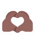 Heart-Hands-Flat-Medium-Dark icon