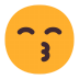 Kissing-Face-With-Smiling-Eyes-Flat icon