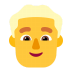 Man-Blonde-Hair-Flat-Default icon