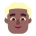 Man-Blonde-Hair-Flat-Medium-Dark icon