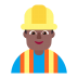 Man-Construction-Worker-Flat-Medium-Dark icon