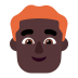 Man-Red-Hair-Flat-Dark icon