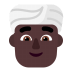 Man-Wearing-Turban-Flat-Dark icon