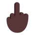 Middle-Finger-Flat-Dark icon